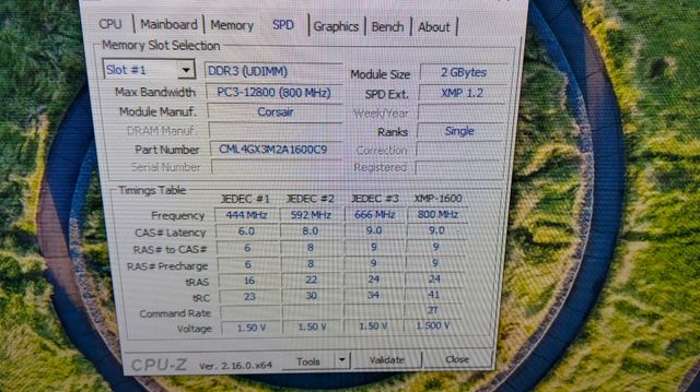 4Gb Ram Corsair DDR3, 1600MHz