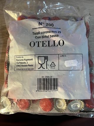 Tappi corona 29mm “Otello”