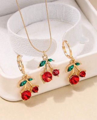 Conjunto Mariposa Oro y Verde