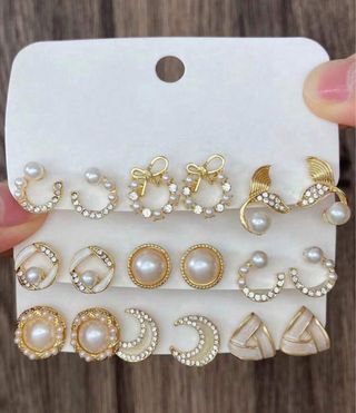 Conjunto Mariposa Oro y Verde