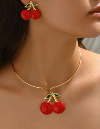 Conjunto Mariposa Oro y Verde