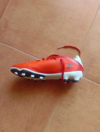 Botas Adidas Naranja/Rojo Talla 35