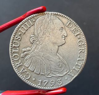 8 Reales 1793 Carlos IV ceca de México REAL de a 8