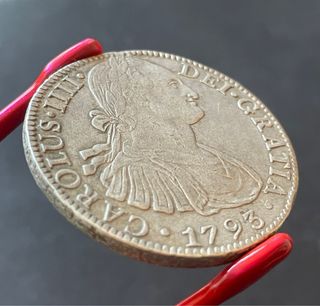 8 Reales 1793 Carlos IV ceca de México REAL de a 8