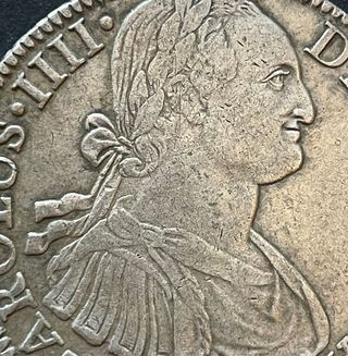 8 Reales 1793 Carlos IV ceca de México REAL de a 8