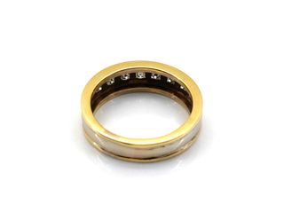 anillo oro 18k con piedra con diamante