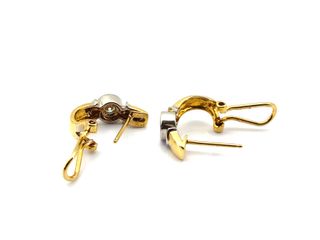 pendientes oro 18k con piedra con diamante