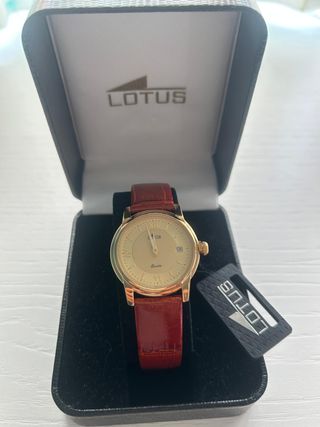 Reloj Lotus 5 Micras Chapado Oro