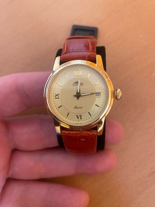 Reloj Lotus 5 Micras Chapado Oro
