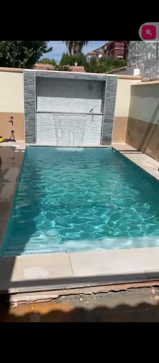 Construcción de piscinas .