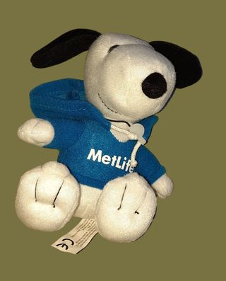 Peluche Snoopy MetLife raro da collezione