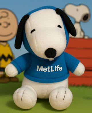 Peluche Snoopy MetLife raro da collezione