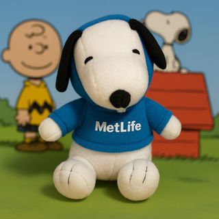 Peluche Snoopy MetLife raro da collezione