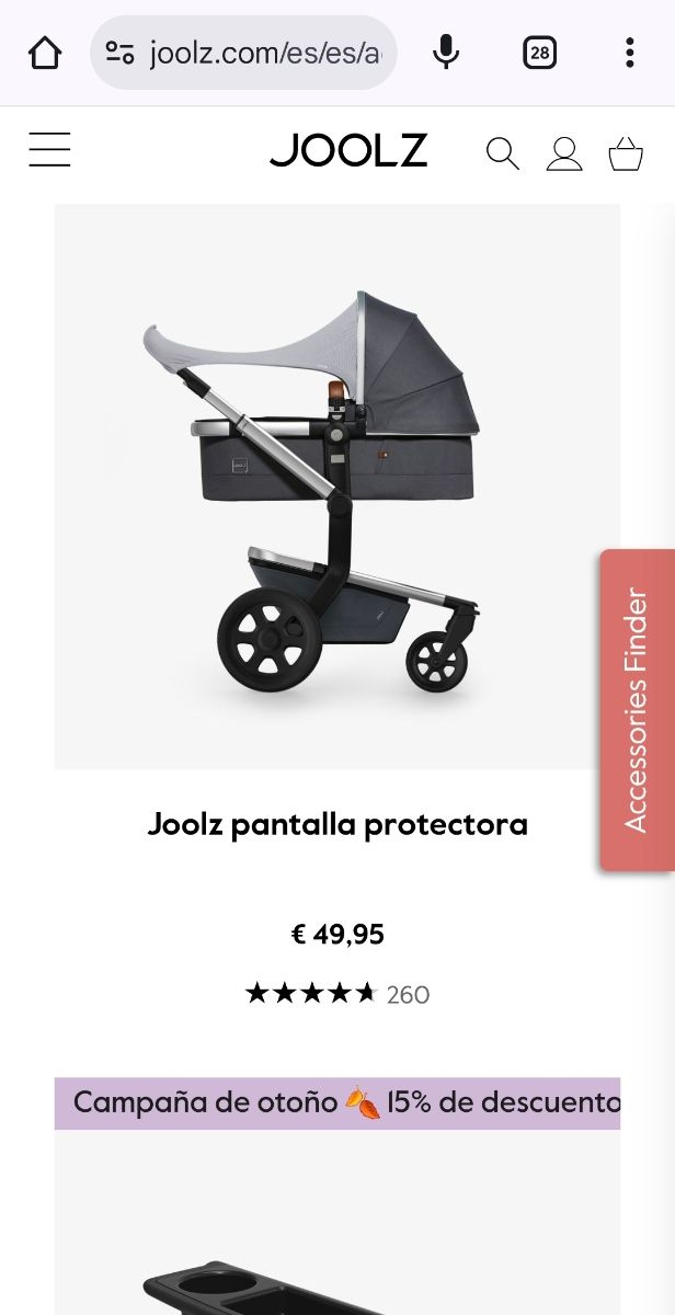 Pantalla protectora para carro Joolz