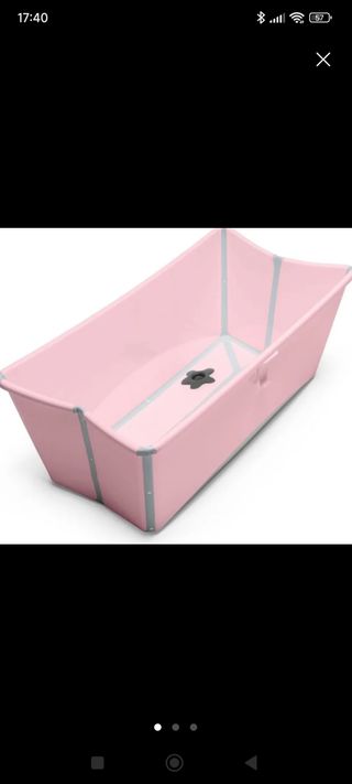 Bañera Stokke rosa