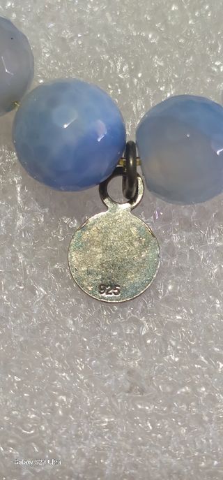 Pulsera Agatha Paris Ágata Azul y Blanca