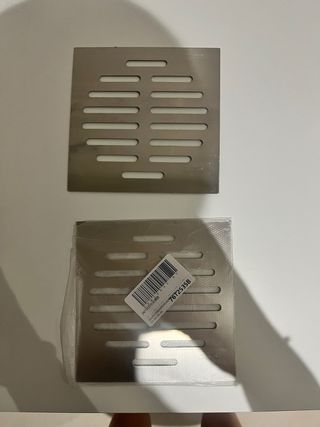 2 Tapas Desagüe Ducha Metal