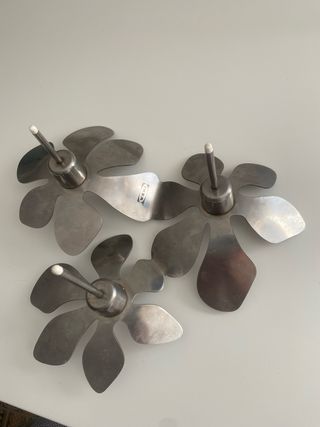 Porta velas Ikea metal flor