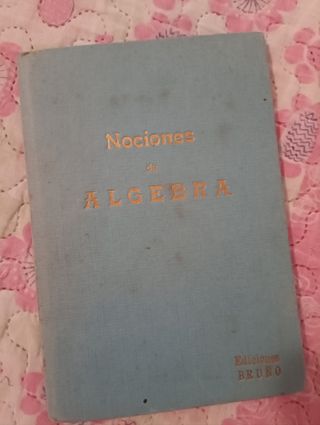 Libro de bolsillo Nociones de álgebra año1963