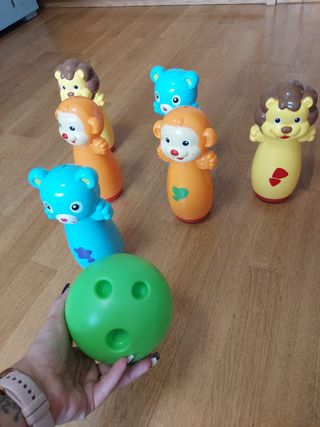 Juego Bolos Infantil Animales