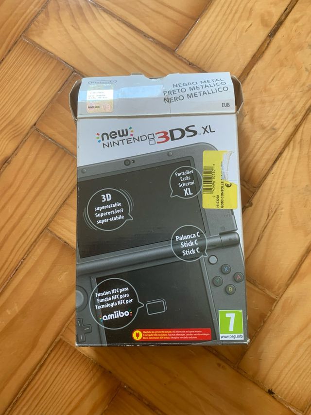 Caixa New Nintendo 3DS XL Preta