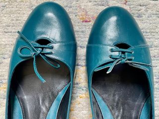 Bailarinas Massimo Dutti Talla 38 Verde azulado