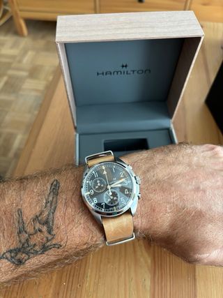 Reloj hamilton PILOT PIONEER CHRONO QUARTZ