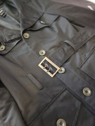 Gabardina Mango Negra