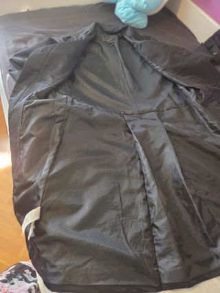 Gabardina Mango Negra