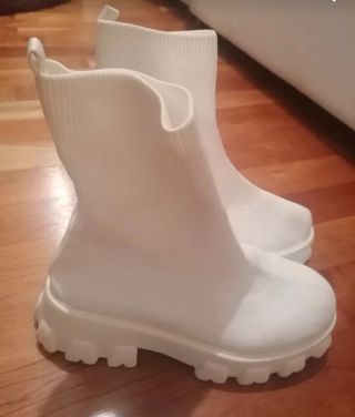 Botas blancas mujer