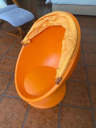 Silla Huevo Giratoria Ikea Naranja