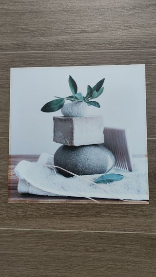 Lenzuolo decorativo per pietre e foglie da bagno