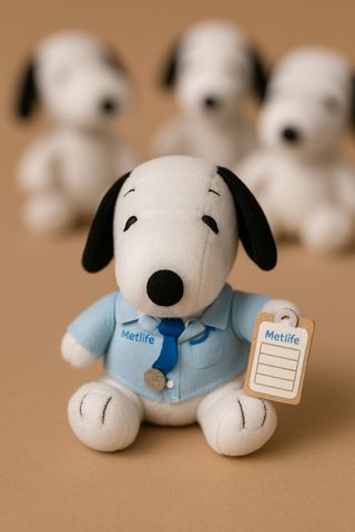 Raro Peluche Vintage Snoopy - Seduto - Circa 18 cm
