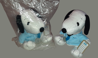 Raro Peluche Vintage Snoopy - Seduto - Circa 18 cm