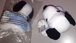 Raro Peluche Vintage Snoopy - Seduto - Circa 18 cm