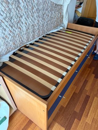 Cama nido con cajones y colchones