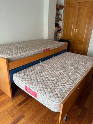 Cama nido con cajones y colchones