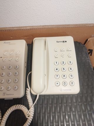 Teléfono fijo Forma beige