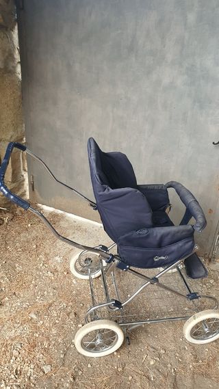 Carrito y Silla de Paseo Bebé Azul