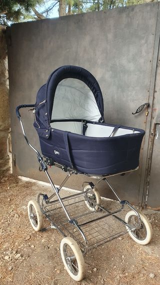 Carrito y Silla de Paseo Bebé Azul