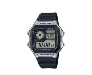 Reloj Casio AE-1200 Royale Plata/Negro