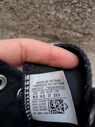 Converse polipiel negras