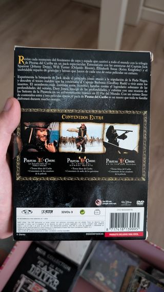 Pack DVD Piratas del Caribe: La Trilogía