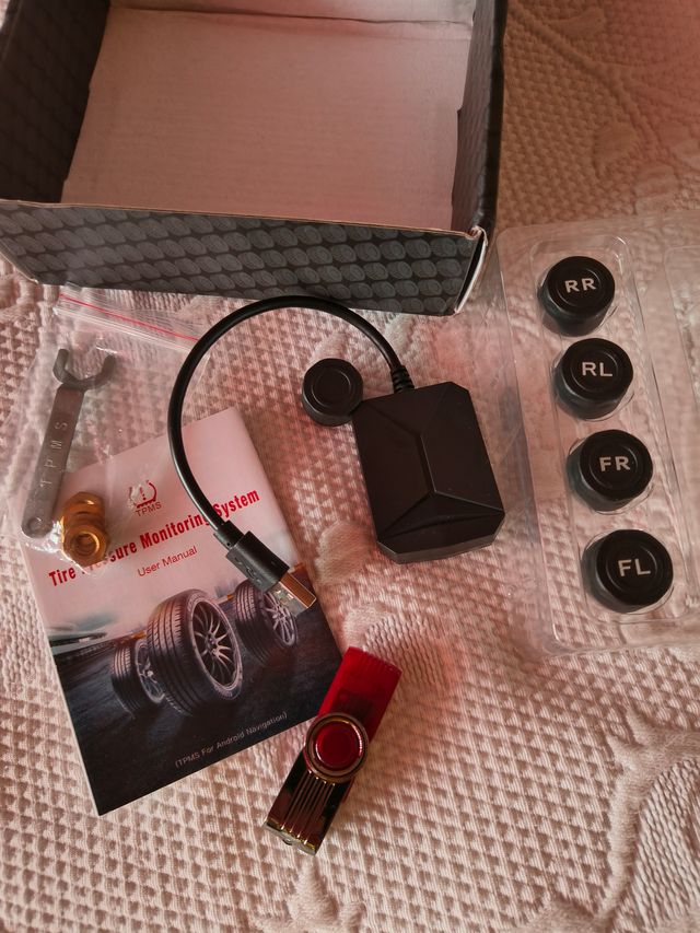 TPMS Monitor Pressão Pneus (5 Sensores)