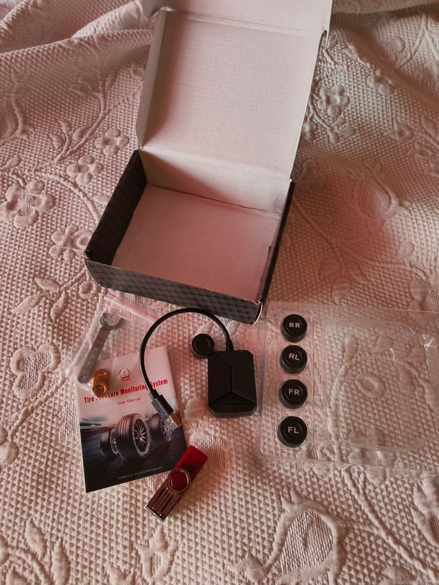 TPMS Monitor Pressão Pneus (5 Sensores)