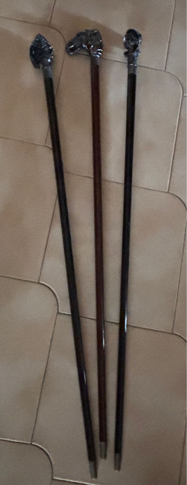 3 Bastoni da collezione