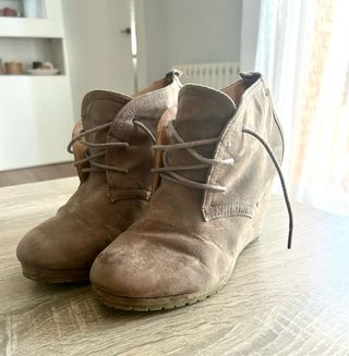 Cuñas beige mujer talla 38