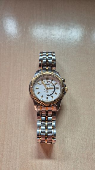 Seiko Kinetic 72h Oro y Plata