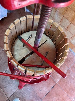 Prensa de vino y fruta