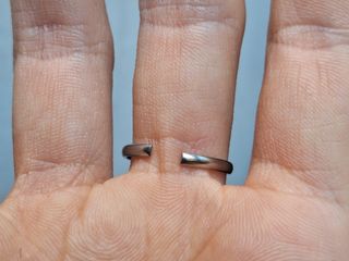 Anello con citrino argentato